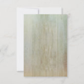 ヴィンテージアイアンランタンホワイト花模様ウェディングRSVP 出欠カード (裏面)