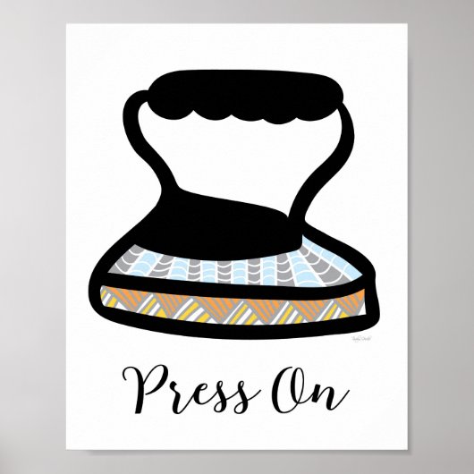 ヴィンテージアイアンランドリールームウォールアート ポスター (正面)