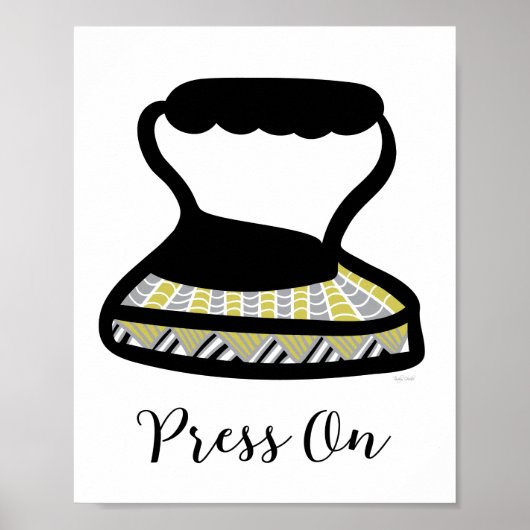 ヴィンテージアイアンランドリールームウォールアート ポスター (正面)