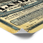 ヴィンテージアイオワとネブラスカの土地売却プリント ポスター (角)