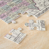 ヴィンテージアイオワの地図（1855年） ジグソーパズル (側面)