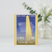 ヴィンテージアイオワモニュメント国道旅行 ポストカード (スタンド正面)