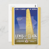 ヴィンテージアイオワモニュメント国道旅行 ポストカード (正面/裏面)