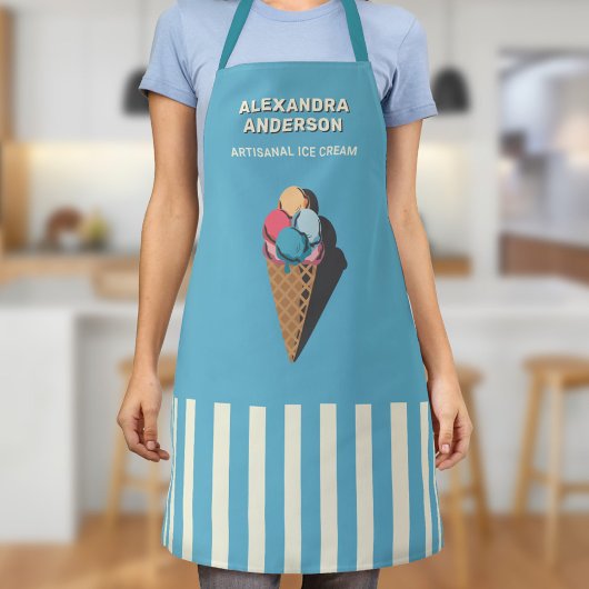 ヴィンテージアイスクリームコーン エプロン