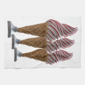 ヴィンテージアイスクリームコーン キッチンタオル (横)