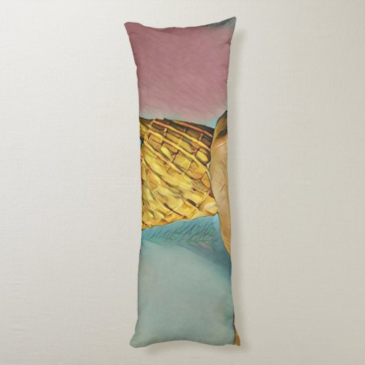 ヴィンテージアイスクリームコーン ボディピロー (裏面 (縦))