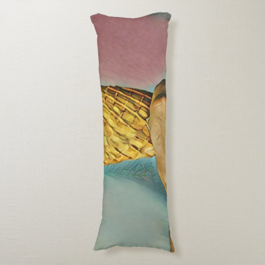 ヴィンテージアイスクリームコーン ボディピロー (正面縦)