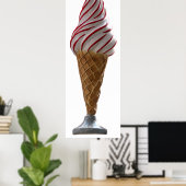 ヴィンテージアイスクリームコーン ポスター (ホームオフィス)