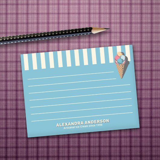 ヴィンテージアイスクリームコーン ポストイット