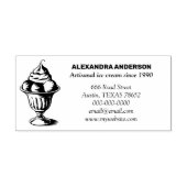 ヴィンテージアイスクリームサンデ セルフインキングスタンプ (デザイン)