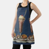ヴィンテージアイスクリームシェイク、ホイップクリーム&さくらんぼ エプロン (インサイチュ)