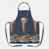 ヴィンテージアイスクリームシェイク、ホイップクリーム&さくらんぼ エプロン (正面)