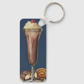 ヴィンテージアイスクリームシェイク、ホイップクリーム&さくらんぼ キーホルダー (裏面)