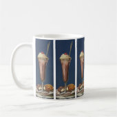 ヴィンテージアイスクリームシェイク、ホイップクリーム&さくらんぼ コーヒーマグカップ (左)