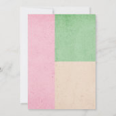 ヴィンテージアイスクリームスクープレトロ1950sベビーシャワー 招待状 (裏面)