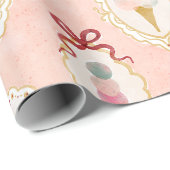 ヴィンテージアイスクリームデライトパターン ラッピングペーパー (ロールコーナー)