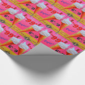 ヴィンテージアイスクリームパーラー標識包装紙 ラッピングペーパー (角)