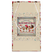 ヴィンテージアイスクリームパーラー標識抱き枕 スモールペーパーバッグ (裏面)