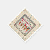 ヴィンテージアイスクリームパーラー看板ナプキン スタンダードカクテルナプキン (角)