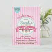 ヴィンテージアイスクリームパーラー誕生日招待状 招待状 (スタンド正面)