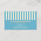 ヴィンテージアイスクリーム円錐ロイヤリティカード 名刺 (裏面)