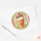 ヴィンテージアイスクリーム ラウンドシール (封筒)