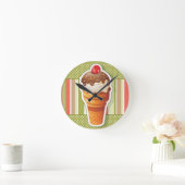ヴィンテージアイスクリーム ラウンド壁時計 (ホーム)