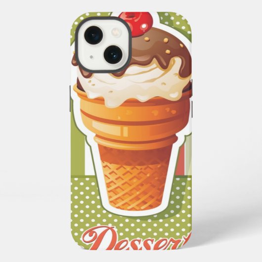 ヴィンテージアイスクリーム iPhoneケース (裏面)