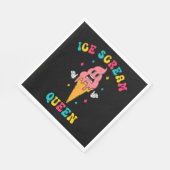 ヴィンテージアイススクリームクイーン スタンダードランチョンナプキン (角)