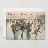 ヴィンテージアイススケーターのリトグラフ シーズンカード (正面)