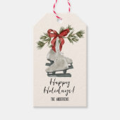 ヴィンテージアイススケートホリデイ ギフトタグ (正面)