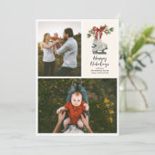 ヴィンテージアイススケー数々のツフォトフラットホリデーカード シーズンカード (スタンド正面)