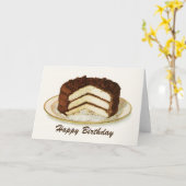 ヴィンテージアイスティーレイヤーケーキ誕生日カード カード (黄色い花)