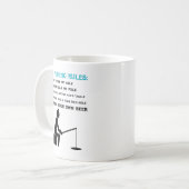 ヴィンテージアイスフィッシャーパパまたは母の誕生日プレゼント  コーヒーマグカップ (正面左)