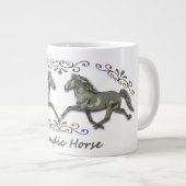 ヴィンテージアイスランドウマ ジャンボコーヒーマグカップ (正面右)