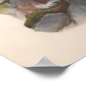 ヴィンテージアイスランド《鳥》ハヤブサバード ポスター (角)