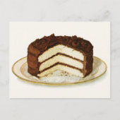 ヴィンテージアイス層ケーキ葉書 ポストカード (正面)