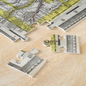 ヴィンテージアイダホの地図(1889年) ジグソーパズル (側面)