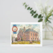 ヴィンテージアイダホキャピトルとシール ポストカード (スタンド正面)