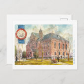 ヴィンテージアイダホキャピトルとシール ポストカード (正面/裏面)