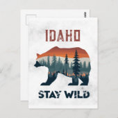 ヴィンテージアイダホベアステイワイルドトラベル ポストカード (正面/裏面)