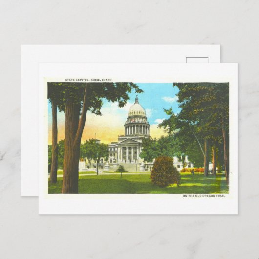 ヴィンテージアイダホ州キャピトルの葉書 ポストカード (正面/裏面)