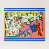 ヴィンテージアイダホ州16x20の地図 ジグソーパズル (横)