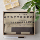 ヴィンテージアイチャートの切り離し紙 薄葉紙 (ギフト)