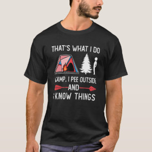ヴィンテージアイピーアウトアウトキャンピングジョークハイキングキャンプCa Tシャツ