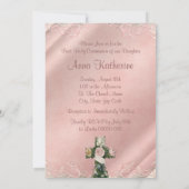 ヴィンテージアイボリーとコーラルピンクファースト 招待状 (裏面)