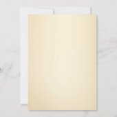 ヴィンテージアイボリーと金ゴールドフォーマル結婚式招待状 招待状 (裏面)