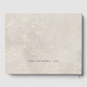 ヴィンテージアイボリーダマスウェディング ゲストブック (裏面)