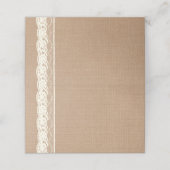 ヴィンテージアイボリーレース&ミディアムバーラップ座席表 プレイスカード (外部開封)