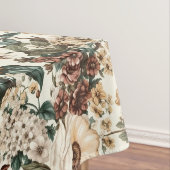 ヴィンテージアイボリー花数々の色バラ模様 テーブルクロス (インサイチュ)